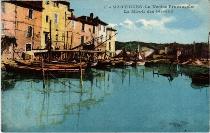 Carte postale ancienne Martigues Le Miroir des Oiseaux à Martigues