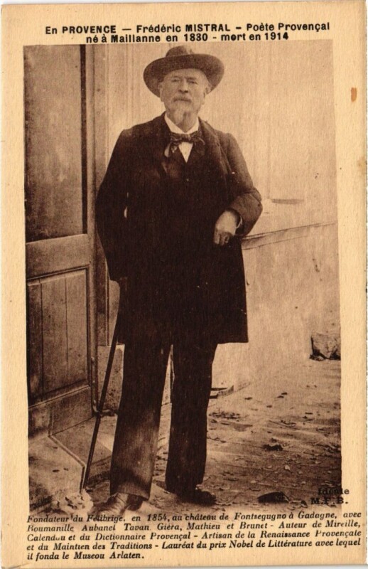 Carte postale ancienne En Provence - Frederic Mistral - Poete Provencal