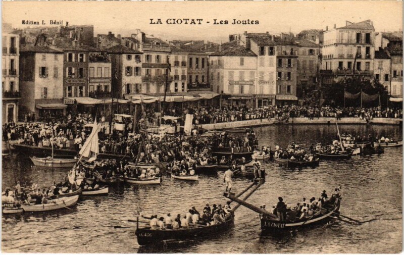 Carte postale ancienne La Ciotat Les Joutes à La Ciotat