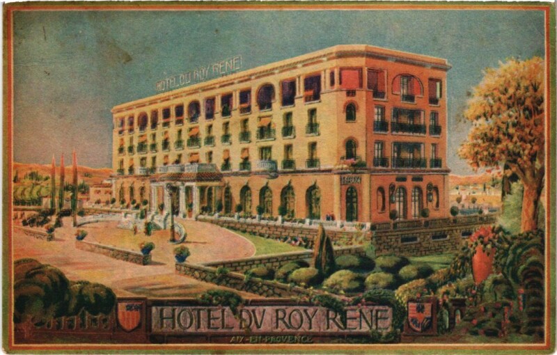 Carte postale ancienne Aix-en-Provence Hotel du Roi Rene à Aix-en-Provence