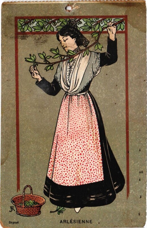 Carte postale ancienne Arles Arlesienne - Femme - Type à Arles