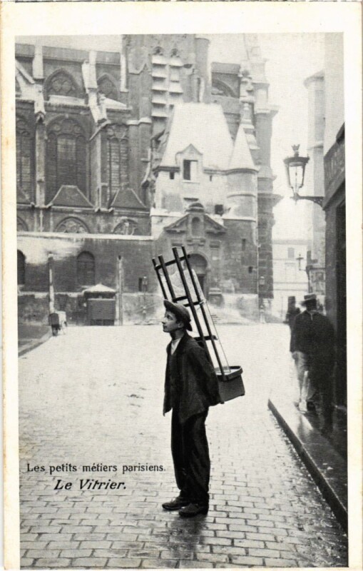 Carte postale ancienne Paris Petits Metiers le Vitrier