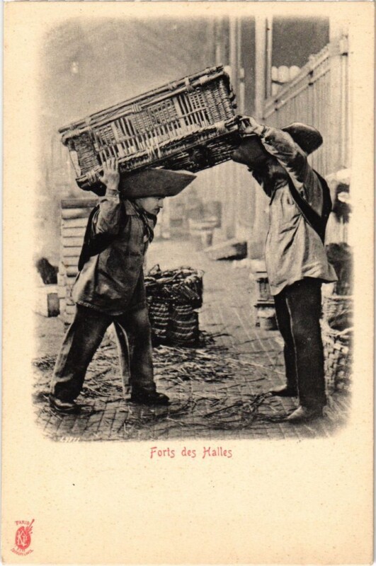 Carte postale ancienne Paris Petits Metiers Forts des Halles