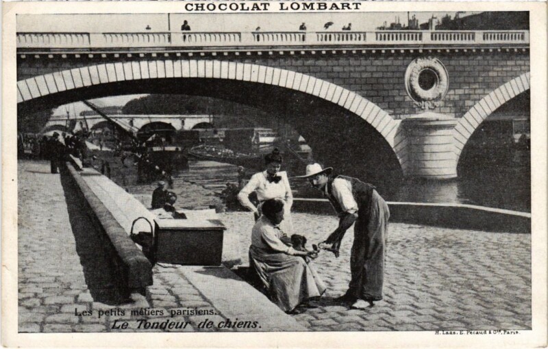 Carte postale ancienne Le Tondeur de chiens à Paris