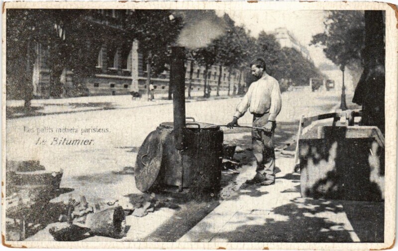 Carte postale ancienne Paris Petits Metiers le Bitumier