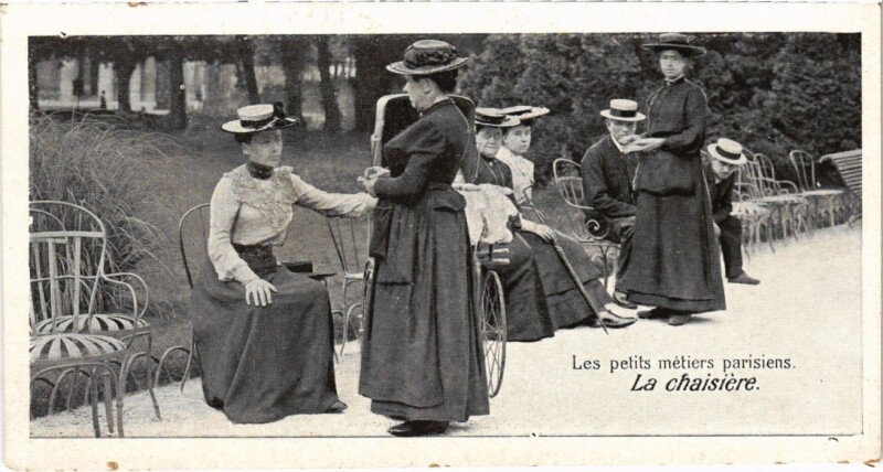 Carte postale ancienne Paris Petits Metiers La Chaisiere