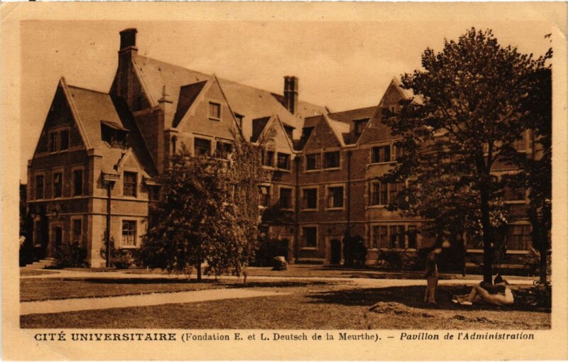 Carte postale ancienne Cité Universitaire - Pavillon de l'Administration à Paris 14e