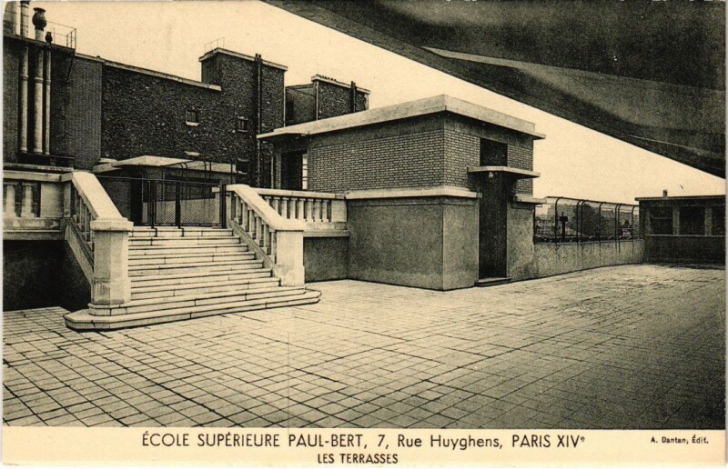 Carte postale ancienne Ecole Supérieure Paul-Bert - Les Terrasses à Paris 14e