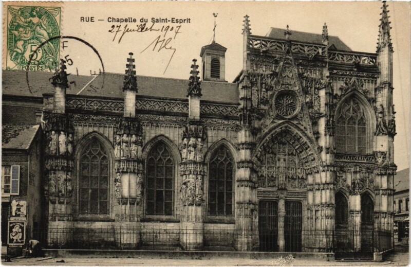 Carte postale ancienne Rue Chapelle du Saint-Esprit