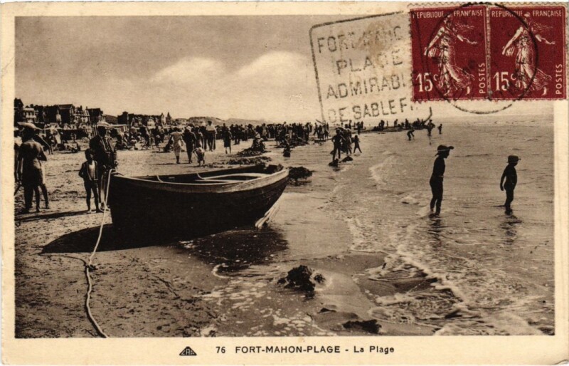 Carte postale ancienne Fort-Mahon-Plage La Plage à Fort-Mahon-Plage
