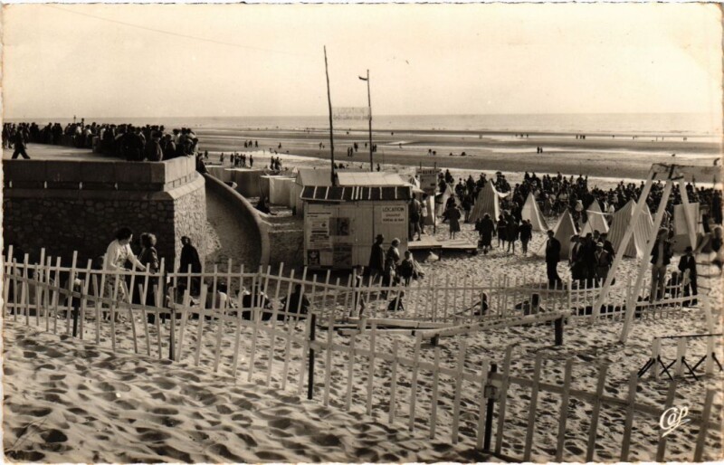 Carte postale ancienne Fort-Mahon-Plage La Plage à Fort-Mahon-Plage