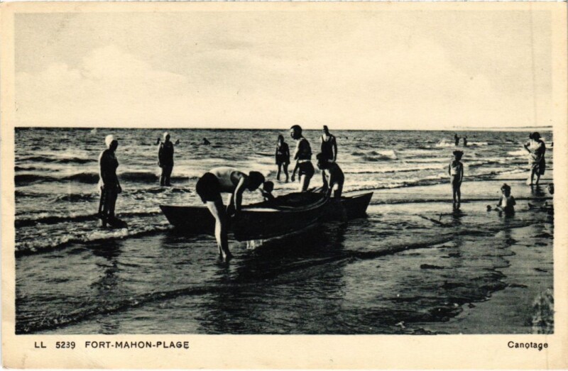 Carte postale ancienne Fort-Mahon-Plage Canotage à Fort-Mahon-Plage