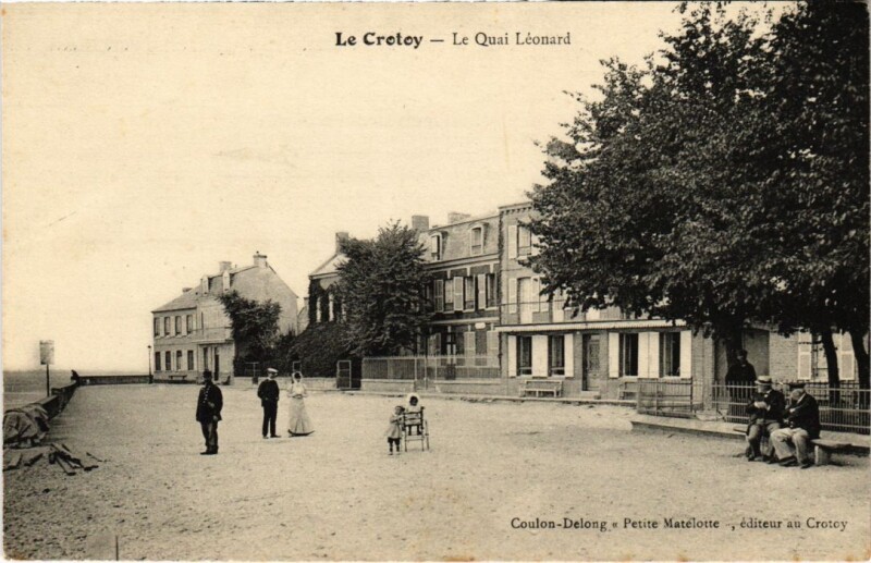 Carte postale ancienne Le Crotoy Le Quai Leonard au Crotoy