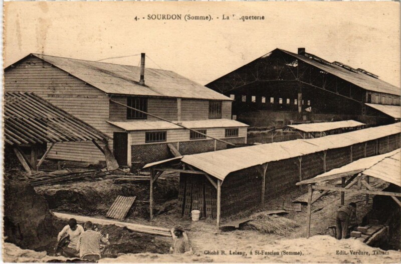 Carte postale ancienne Sourdon La Briqueterie à Sourdon