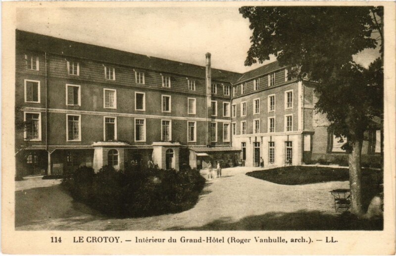 Carte postale ancienne Le Crotoy Interieur du Grand-Hotel au Crotoy
