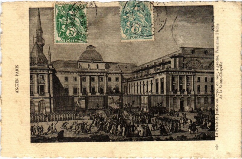Carte postale ancienne Ancien Paris Palais de Justice