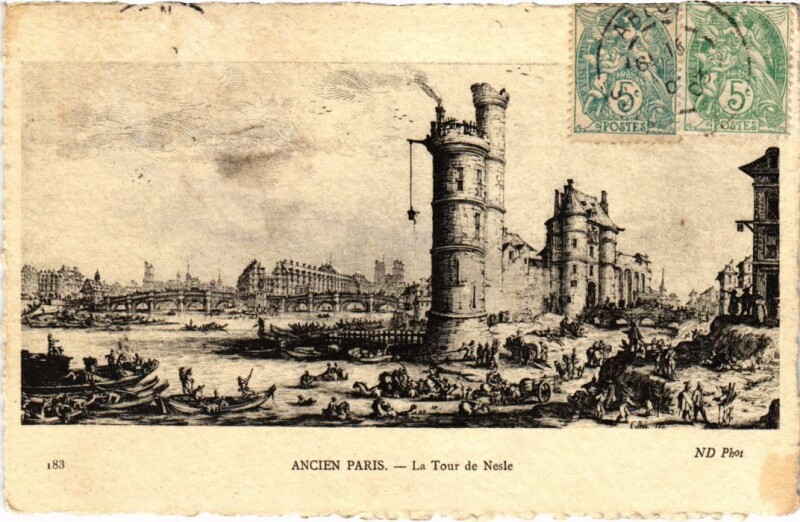 Carte postale ancienne Ancien Paris Tour de Nesle