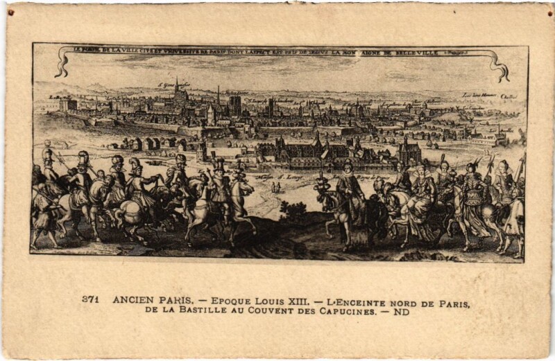 Carte postale ancienne Ancien Paris Enceinte Nord