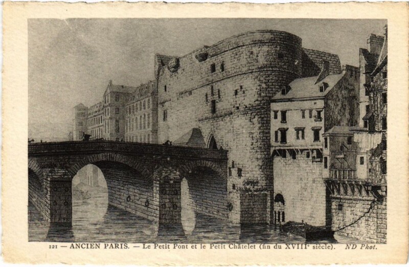 Carte postale ancienne Ancien Paris Petit Chatelet