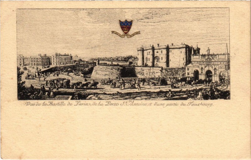 Carte postale ancienne Ancien Paris Vue de la Bastille
