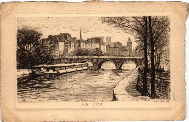 Carte postale ancienne Ancien Paris La Cite