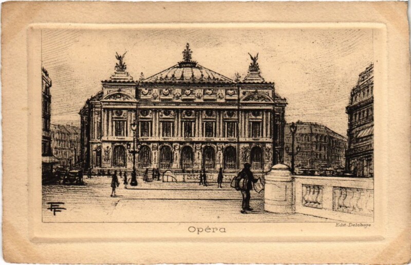 Carte postale ancienne Ancien Paris Opera