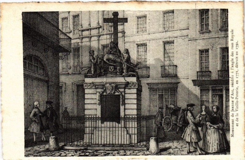 Carte postale ancienne Ancien Paris Monument de Jeanne d'arc
