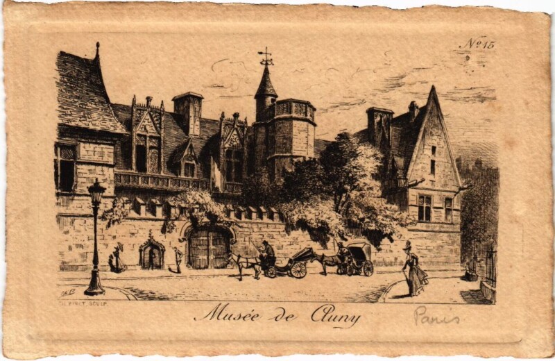 Carte postale ancienne Ancien Paris Musee de Cluny