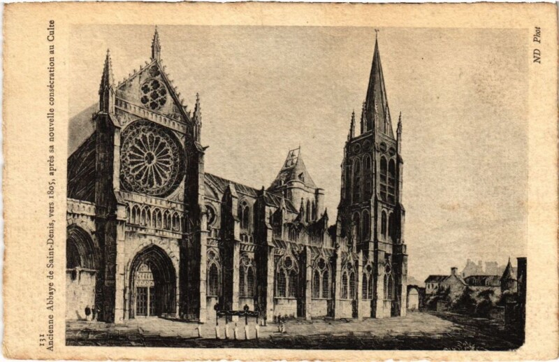 Carte postale ancienne Ancien Paris Abbaye de Saint-Denis