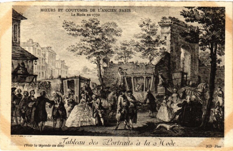 Carte postale ancienne Ancien Paris Moeurs et Coutumes a la mode