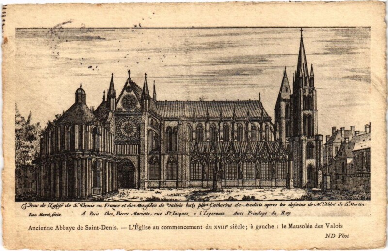 Carte postale ancienne Ancien Paris Abbaye de Saint-Denis