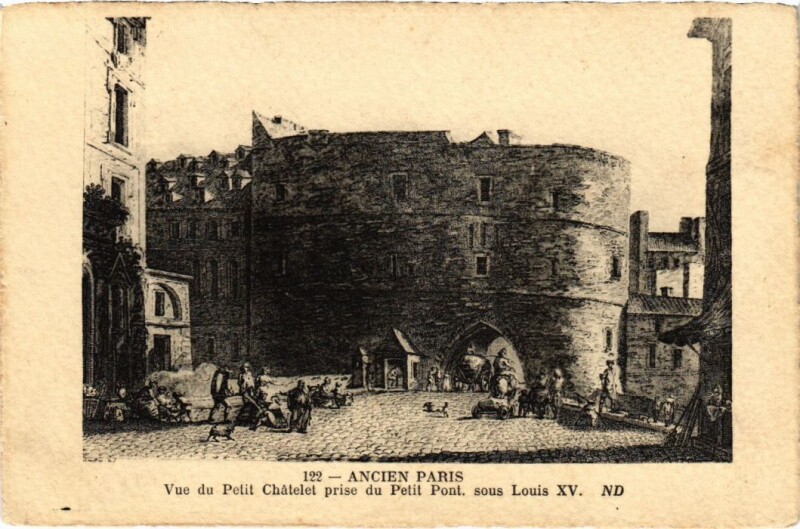 Carte postale ancienne Ancien Paris Petit Chatelet