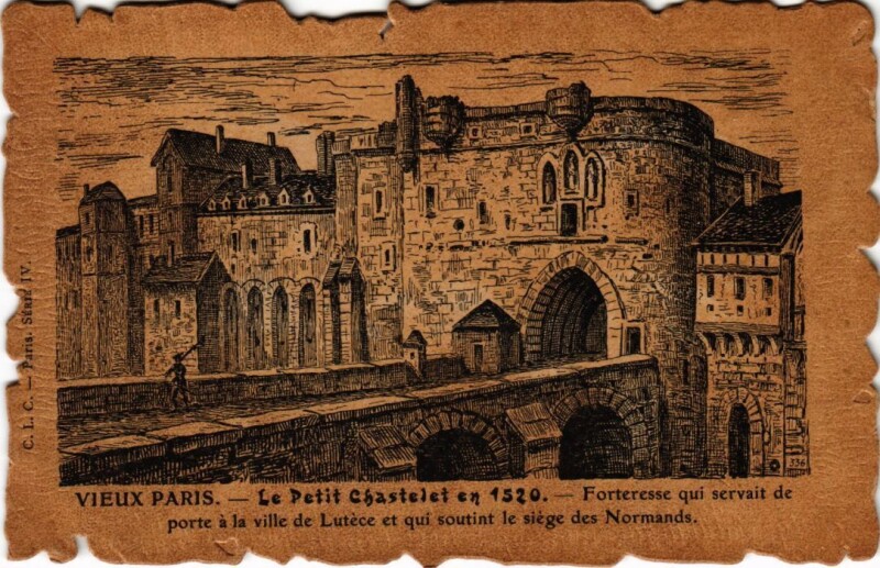 Carte postale ancienne Vieux Paris Petit Chatelet