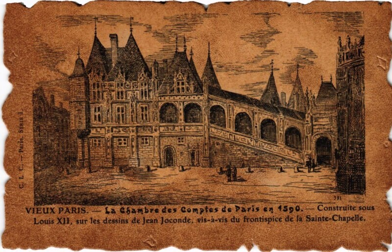 Carte postale ancienne Vieux Paris Chambre des Comptes