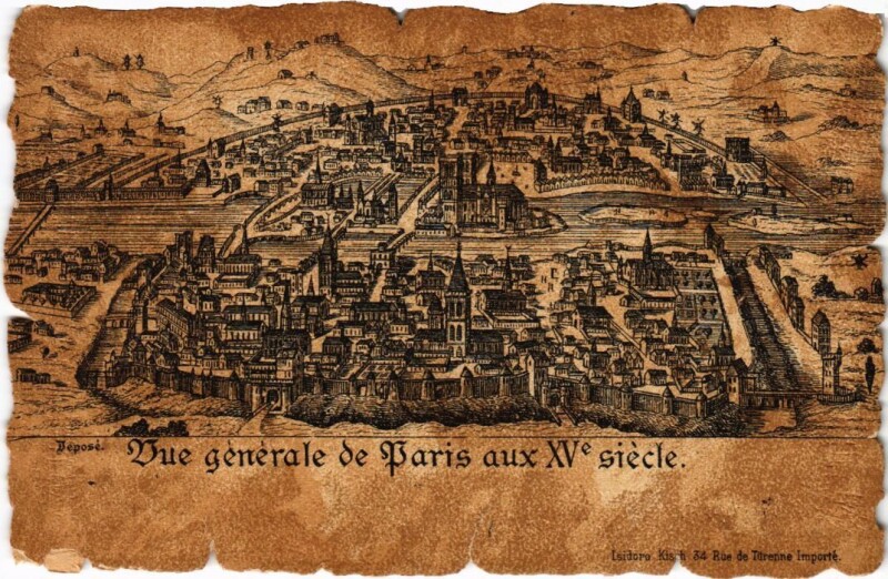 Carte postale ancienne Vieux Paris vue generale