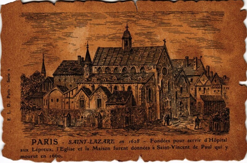 Carte postale ancienne Vieux Paris Saint-lazare