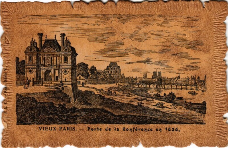 Carte postale ancienne Vieux Paris Porte de la Conference