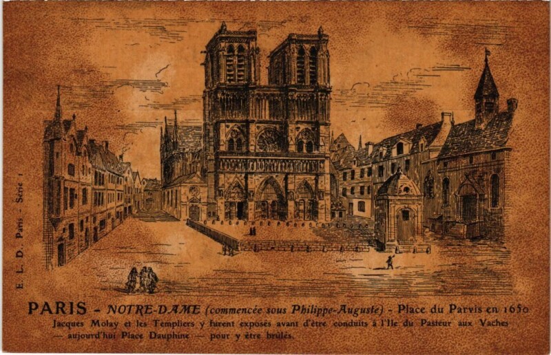 Carte postale ancienne Vieux Paris Notre-Dame