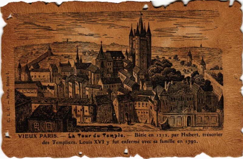 Carte postale ancienne Vieux Paris Tour du Temple