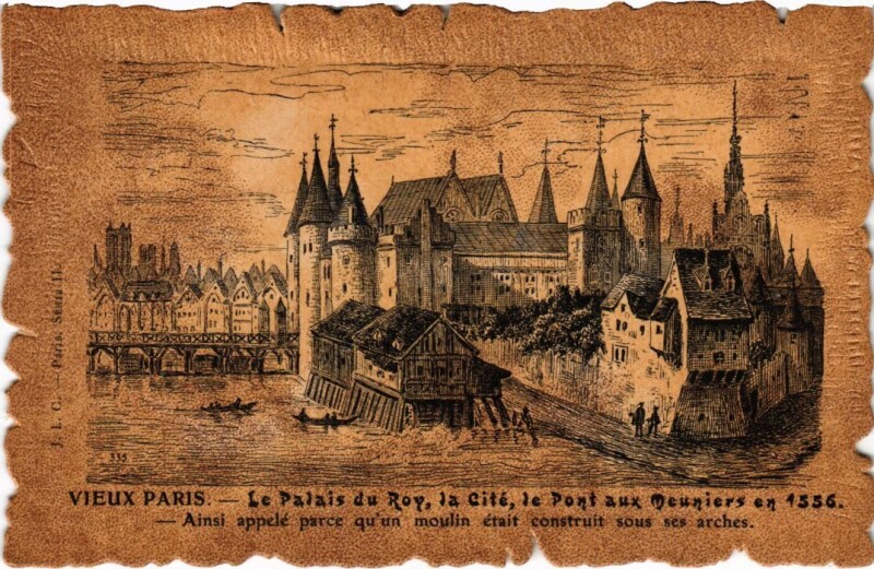 Carte postale ancienne Vieux Paris Palais du Roy La Cite