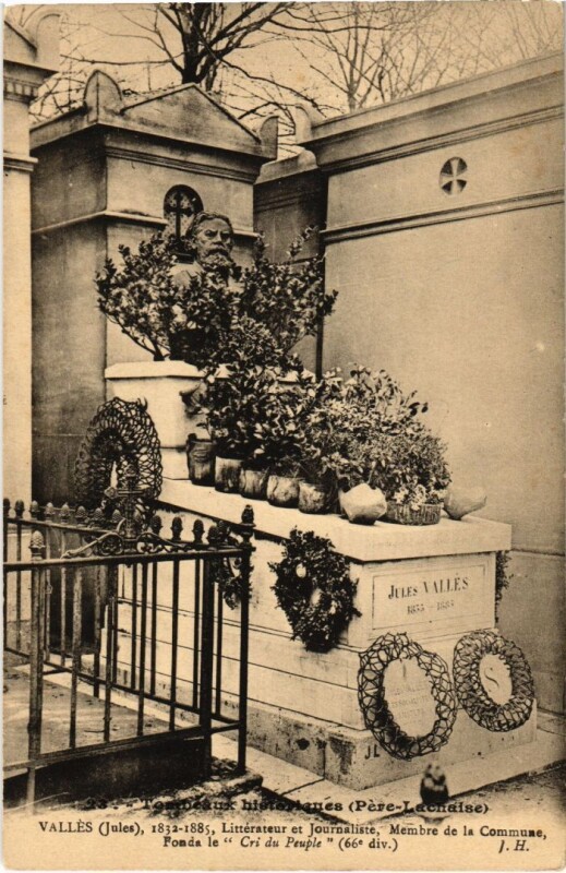 Carte postale ancienne Le Père-Lachaise - Jules Vallès à Paris 20e