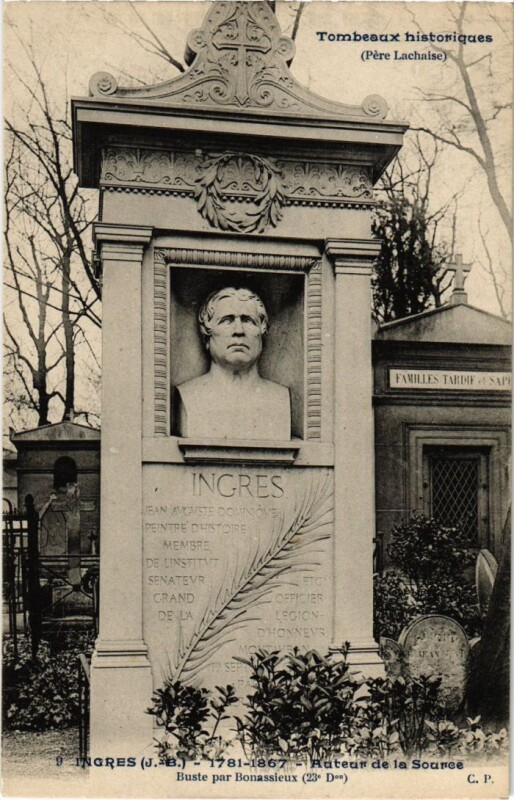 Carte postale ancienne Le Père-Lachaise - Ingres à Paris 20e