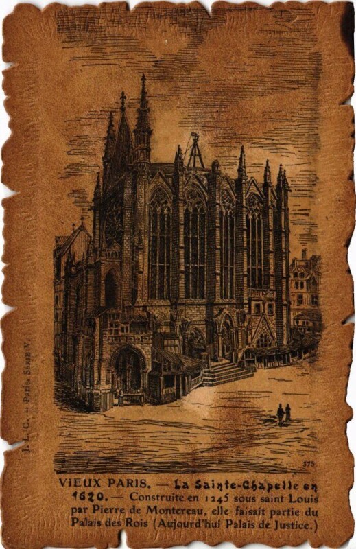 Carte postale ancienne Vieux Paris Sainte-Chapelle