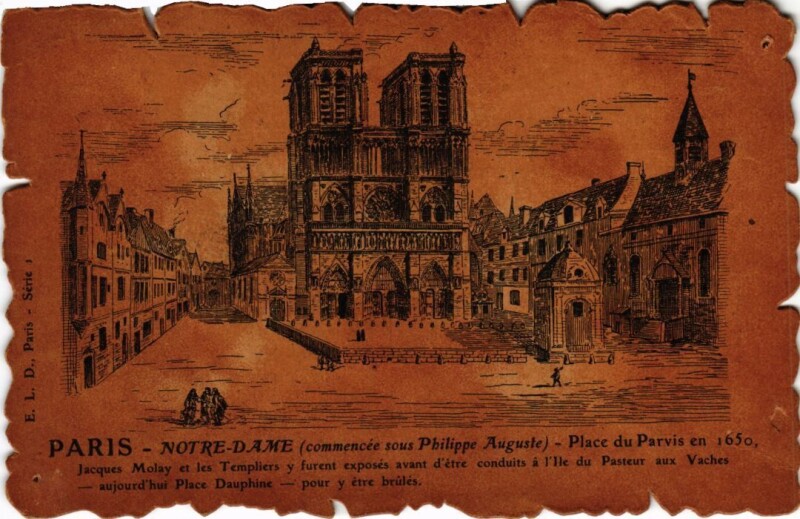 Carte postale ancienne Vieux Paris Notre-Dame