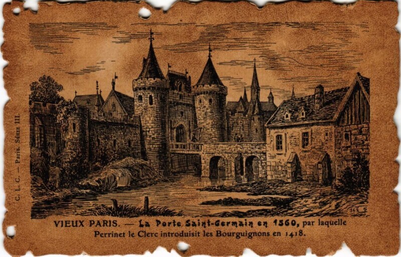 Carte postale ancienne Vieux Paris Porte Saint-Germain