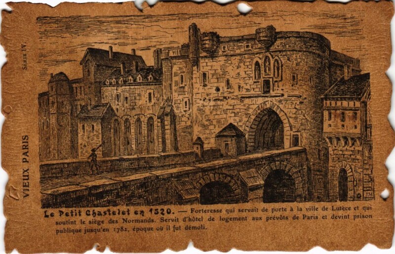 Carte postale ancienne Vieux Paris Le Petit Chastelet