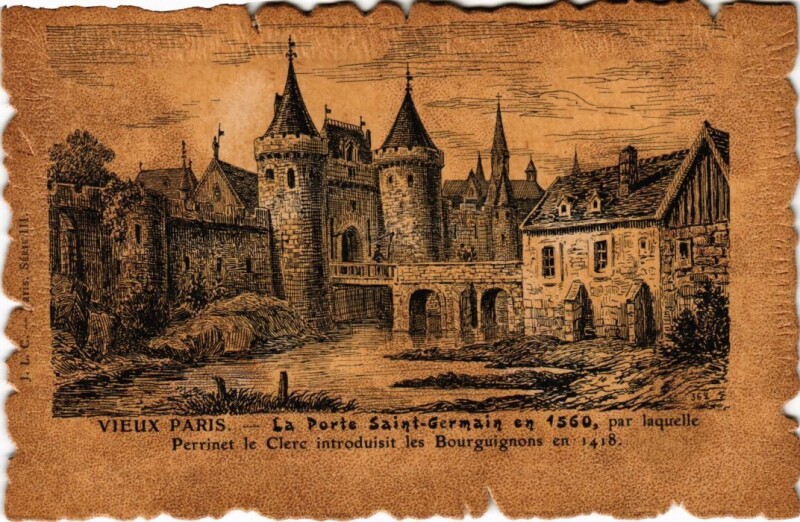 Carte postale ancienne Vieux Paris Porte Saint-Germain