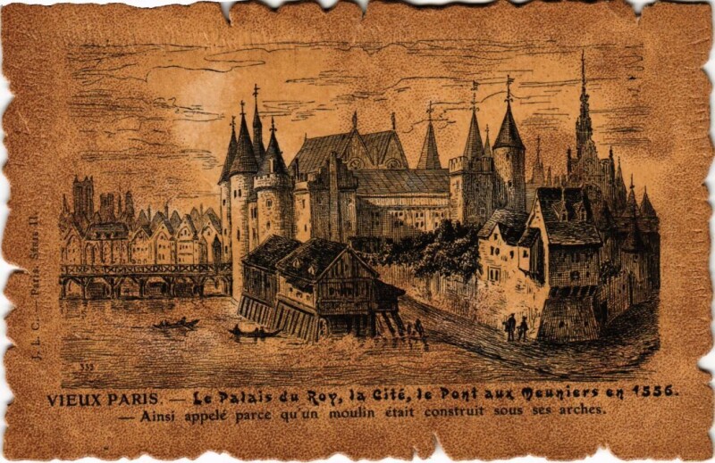Carte postale ancienne Vieux Paris Palais du Roi La Cite