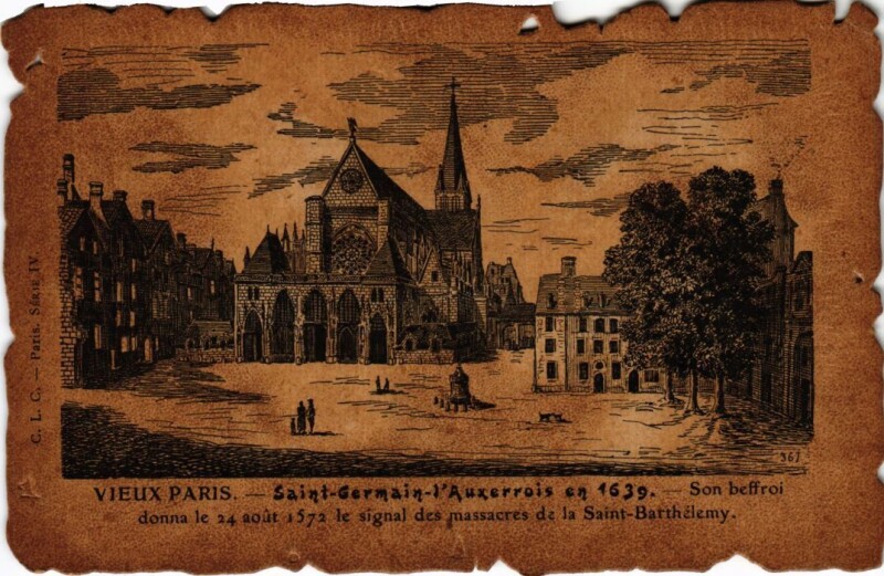 Carte postale ancienne Vieux Paris Saint-Germain-l'Auxerrois