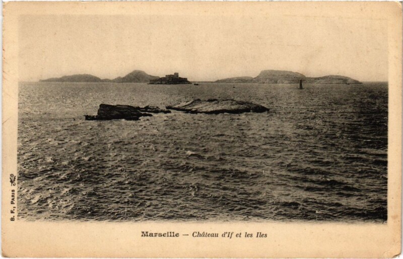 Carte postale ancienne Marseille Chateau d'If et les Iles à Marseille